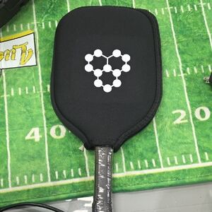 Black Paddle Cover with White Logo